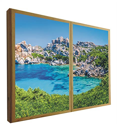 CCRETROILUMINADOS Finestre False Decorative Retroilluminate Capo Testa Sardegna