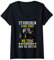 Damen studieren kann jeder mb trac fahren nur die besten T-Shirt mit V-Ausschnitt
