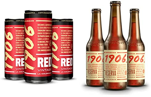 Cerveza 1906 Red Vintage Pack 24x33cl latas + Reserva Especial Cerveza, 24 x 330ml