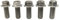 RISON-Titanium Titanschrauben M8x1.25x10mm, Sechskantschraube Flanschschraube in GR5 Titan Luft- und Raumfahrtqualität, Flanschkopf Sechskantschraube für Motorrad und Automodifikationen, 5 Stück