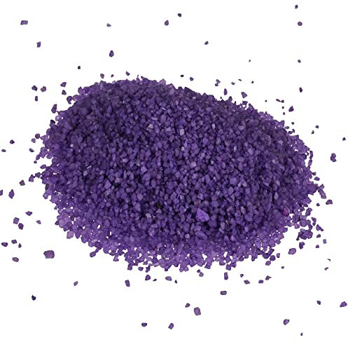 hibuy Dekosand, Dekogranulat - Streusand fein - Farbe: Flieder - 400 g in wiederverschlieÃŸbarer Kunststoffdose