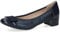 CAPRICE Damen Pumps Lack mit Blockabsatz, Blau (Navy Comb), 36.5 EU