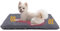 MORA PETS Self Heating Cat Bed Heated Cat Blanket Self Warming Pet Pad Thermal Pet Mat Blanket for Indoor Outdoor Pets Extra Warm Kitten Pad with Removable Cover Non-Slip Bottom Washable 74 x 47cm