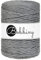 Bobbiny Makramee-Schnur, XXL, 5 mm, einlagig, 100 m, Farbe:Stone Grey