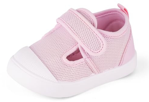 Cheerful Mario 0-3 Ans Chaussures Premier Pas Bebe Fille Respirant Basket Sandales Bebe Fille Rose 18 EU