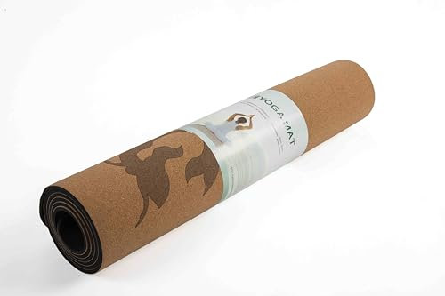 Double sided Cork Yoga Mats Exercise Mat Made of Cork and TPE Mixed Material