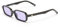 Le Specs PILFERER BLACK - Sonnenbrille für Damen Rechteckige Rahmenform mit UV-Schutz LSP2552126