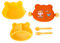 LICHENGTAI Bento Box für Kinder, 2 Lagen Cartoon Brotdose Auslaufsicher Jausenbox Frühstücksbox für Mädchen Jungen Kindergarten Picknick Arbeit Reisen, Mikrowellengeeignet & Spülmaschinenfest