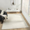 VIMODA Moderner Kurzflor Teppich Wohnzimmer Schlafzimmer Skandinavisch in Creme, Farbe:Bogen, Maße:280 x 380 cm