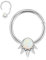 Ohrringe aus 316L Chirurgenstahl Daith Silber Septum Schmuck Opal Septum Nasenring 16G Tragus Schmuck Conch Hoop Ohrringe Hinged Segment Septum Ring Cartilae Ohrring Helix Rook Piercing 10mm