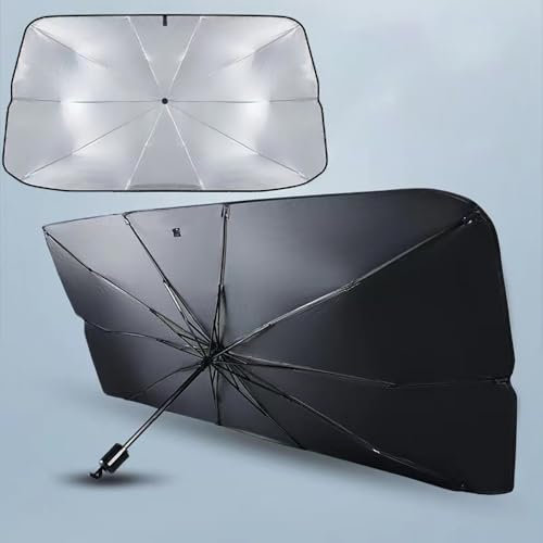 INTWAY Parasol Coche Delantero, para Dacia Duster 2018-2023 2024 Parasol Cortina Reflectante para Vehículo Protección Rayos UV Parabrisas,A
