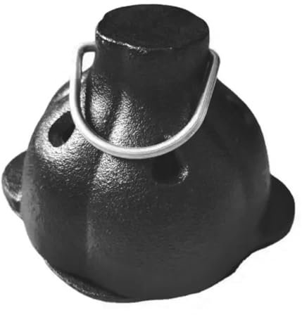 JNJOOD Cast Iron Smoker Roaster Garlic Roster, Smoker Box, Pre-Seasoned Cast Iron Garlic Roaster for Grill, for BBQ