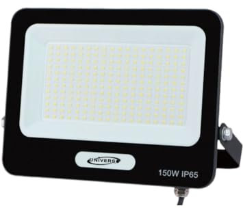 UNIVERSO EK05-150W-N FARO PROIETTORE SMD LED FLOODLIGHT 150W SLIM IP65 COLORE NERO - 3000K 4000K 6500K (BIANCO NATURALE)