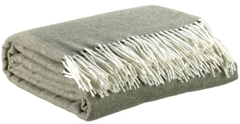 Vivaraise Plaid Carina olivgrün 130 x 190 cm