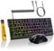 MAMBASNAKE ATTACK SHARK X68 HE à Déclenchement Rapide Clavier, Souris R1 et Câble Spiralé 8 KHz, Précision RT 0,01 mm, Clavier Magnétique 8 KHz, Souris de Jeu Sans Fil R1, pour PC/Mac -Contours Noirs