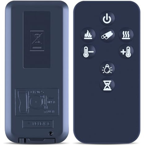 CLVIZCXOM New Heater Remote Control Replacement for DIMPLEX Fire Remote Control SP16 E Led Electric Fire 8 BUTTON SP16UK-E