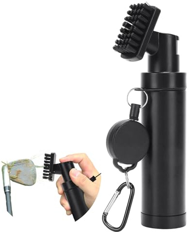 TOMSHOO Golf Bürste mit Wasser, 150ml Golfschläger Bürste Tank Golfschläger Reiniger perfekt auf dem Platz, Reinigungsbürste für Golfschläger