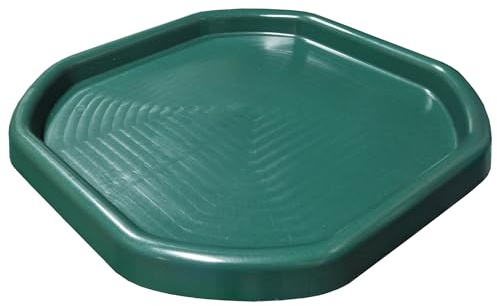 Durable Plastic Cement Mixing Tray for Concrete Cement Sand Plastering Builders Building Material Construction Tool (Medium) Garden or Workplace Green Messy Tray