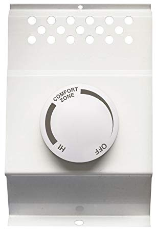 Cadet F Series Double Pole Built-In Baseboard Thermostat (Model: BTF2W, Part: 08734), 22 Amp, 120/208/240 Volt, White