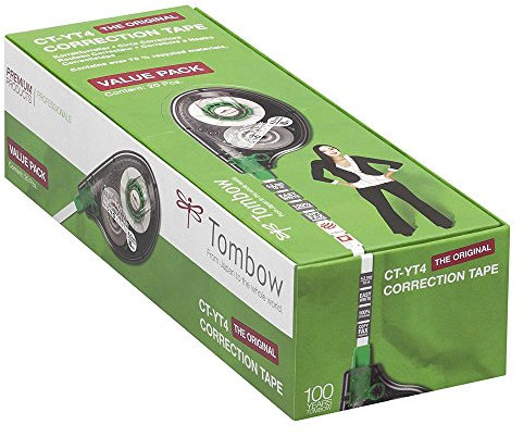 Tombow CT-YT4-20 Korrekturroller seitliches Abrollen 4,2 mm x 10 m Office Pack à 20 Stück lose