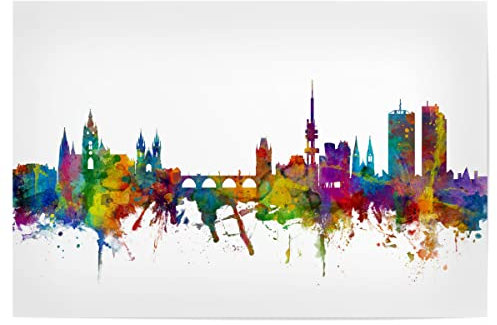 artboxONE Poster 30x20 cm Prag Städte Prague (Praha) Czech Republic Skyline - Bild Czech Republic
