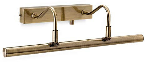 Firstlight LED Picture Light with Dimmer Switch, Antique Brass