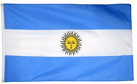 Flaggenfritze Fahne/Flagge Argentinien - 150 x 250 cm + gratis Sticker, XXL-Fahne