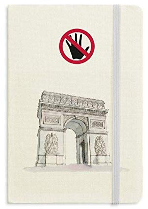 Arc De Triomph in Paris France Secret Notebook Classic Journal Diary A5