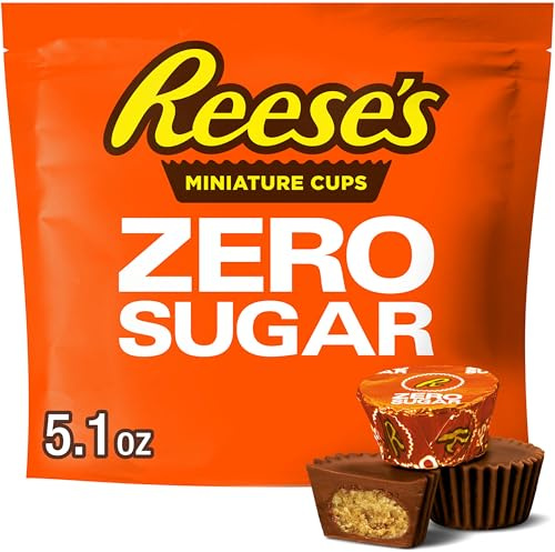 REESE'S Zero Sugar Miniatures Milchschokolade Erdnussbutter Becher Zuckerfrei Süßigkeiten 145 ml