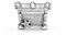PANDORA Moments Schatztruhe Charm aus Sterling-Silber - 10 x 10 x 13,7 mm (T/H/B)