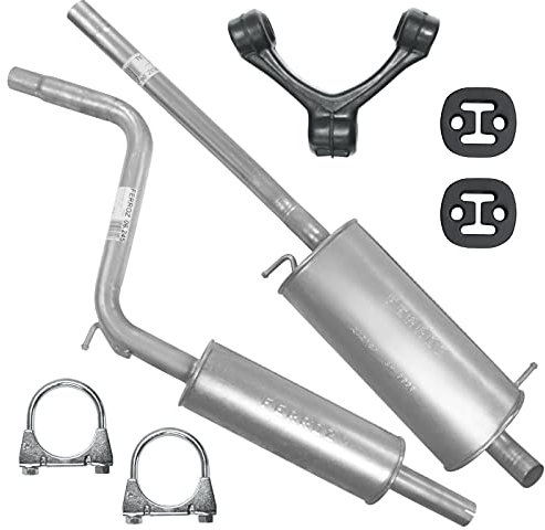 Adamot Auspuffanlage Schalldämpferset Auspuff für VW Caddy III 3 2K 1.4i