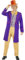 Funidelia | Déguisement Willy Wonka - Charlie et la Chocolaterie pour homme Déguisement pour Adultes et accessoires pour Halloween, carnaval et fêtes - Taille XL - Violet