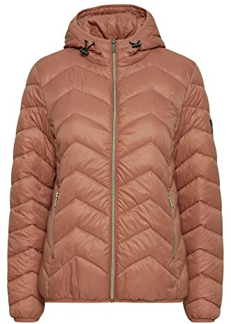 fransa FRBAPADDING Damen Steppjacke Übergangsjacke Jacke Kapuze mit Gummizug leicht gefüttert, Größe:L, Farbe:Cedar Wood (171525)