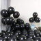 5 Zoll/100 Stück Luftballons Schwarzer,Kleine Latex Helium Ballons für Partys Deko