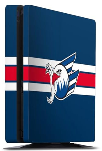 DeinDesign Skin kompatibel mit Sony Playstation 4 Slim Folie Sticker Eishockey Logo Adler Mannheim