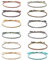 LEEQBCR 12 Stück Freundschaftsarmband Geflochten Multicolor Woven Dünn Saiten Verstellbar Gewebte Armband für Damen, Teenager, Mädchen