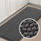 LINGKY Badematte rutschfest 50x150 cm Chenille Badezimmerteppich Saugfähige Badteppich Waschbar Badvorleger Bad Teppich Badezimmer Duschvorleger Badematte Grau