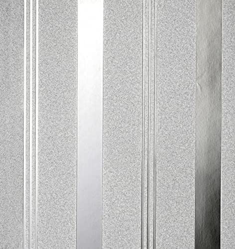 Fine Decor Platinum Bexley Stripe Silber
