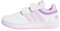 adidas Hoops Lifestyle Basketball Hook-and-Loop Shoes Schuhe, Cloud White/Lilac/Violet Fusion, 32 EU