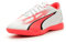 PUMA Men's Ultra Play Indoor Trainer Soccer Shoes Sneaker, Puma White-puma Black-fire Orchid, 42.5 EU