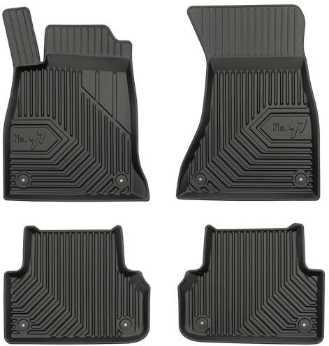 SMK Gummimatten auto fußmatten Satz passend für Audi A4 B9 2015-2023 Erleben Sie einen neuen Standard des Reisens mit rutschfesten auto fussmatten - Mehrjahres- auto teppiche für alle Straßenverhältni