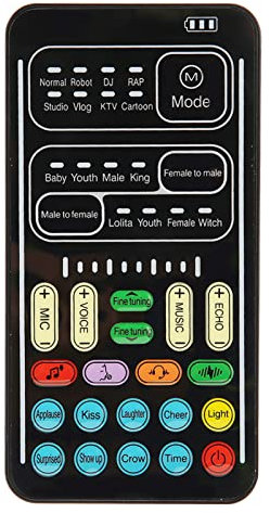 I9 English Edition Voice Changer, 450mah 5V Mini Sound Card For Mobile Phone Computer