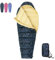 QEZER Kinderschlafsack,Ultraleicht Schlafsack Kleines Packmaß für Jungen und Mädchen Camping,Reise,Zelten,Outdoor mit Premium 600FP Daunen (Blau-L)