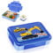 Yskmefun Kinder Brotdose mit Fächern, mit Bagger Muster Lunchbox Kinder, Vesperbox Kinder, BPA Frei, Kindergarten Brotdose, Kinder Brotdose, Brotbox Mädchen & Jungen