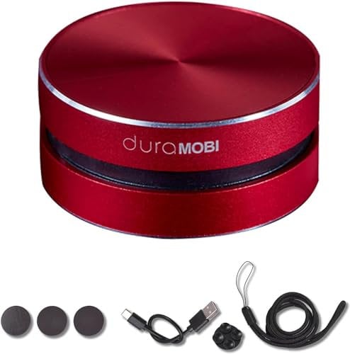 docooler BT-Lautsprecher Wireless Knochenleitungslautsprecher Tragbarer Stereo-Sound mit hoher Lautstärke Eingebautes Mikrofon Rot Resonanzbox