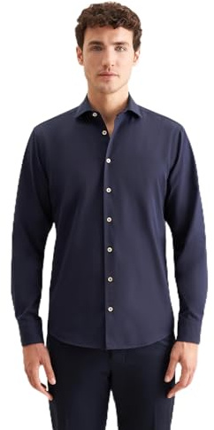 Seidensticker Herren Casual Hemd - Regular Fit - Bügelleicht - Kent-Kragen - Langarm - 100% Baumwolle