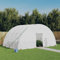 Rantry Casa Serra con Telaio in Acciaio Bianco 24 m² 6x4x2,85 m, Serra da Giardino Serra Orto Serra da Balcone Serra per Orto Serra per Piante Casa Mobili