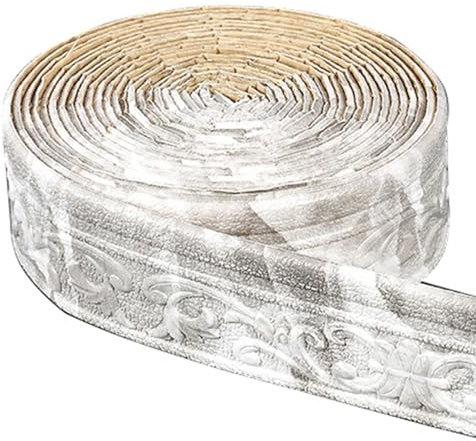 Jodimitty Bordüre Selbstklebend Marmorgrau 10m x 8cm x 4mm Wasserdicht Wandbordüre TapetenBordüre Anti-Kollisions Fliesen Bordüre Roll Border Trims für Ecken Linien Decken Dekoration