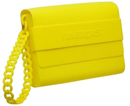 Havaianas Pochette Donna Clutch Borsa in gomma (Neon Yellow)