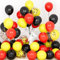 Ousuga Ballons Rouges et Noir Jaunes, 30 Pièces 12 Pouces Noir Jaune Rouge Confettis Latex Hélium Ballon pour Filles Garçons Enfant Fête Anniversaire Baby Shower Mariage Baptême Festival Décoration